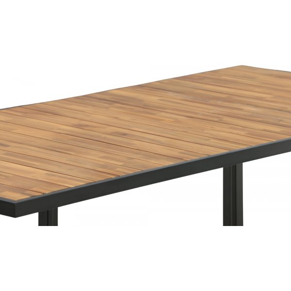 Khung matbord 200 x 100 cm - Svart/Natur Khung matbord 200 x 100 cm - Svart/Natur