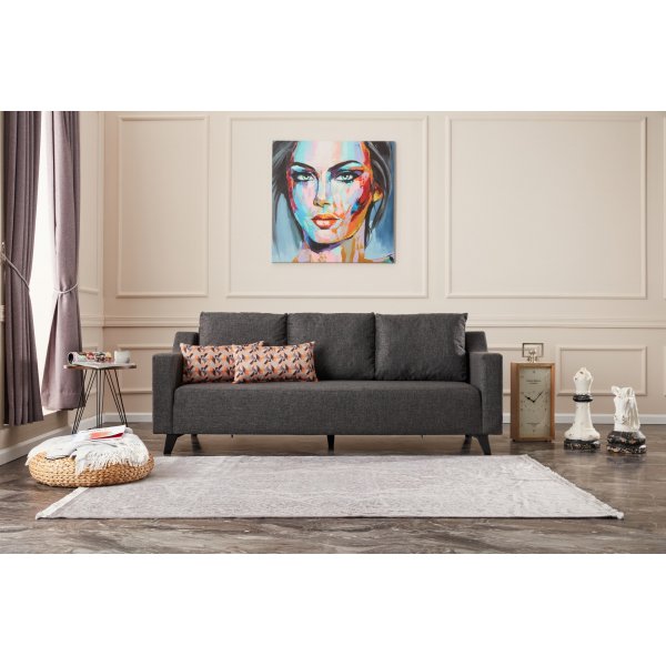 Doga 3-sits bäddsoffa - Antracit Doga 3-sits bäddsoffa - Antracit