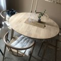 Kundbild Odense runt förlängningsbart matbord i vitoljad ek Ø110-150 cm: Stabilt och elegant !...