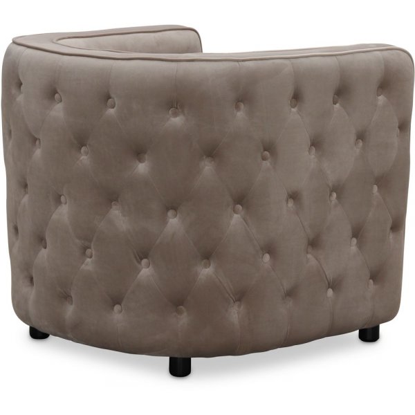 Fastland chesterfield fåtölj - Ljusgrå (Sammet) Fastland chesterfield fåtölj - Ljusgrå (Sammet)
