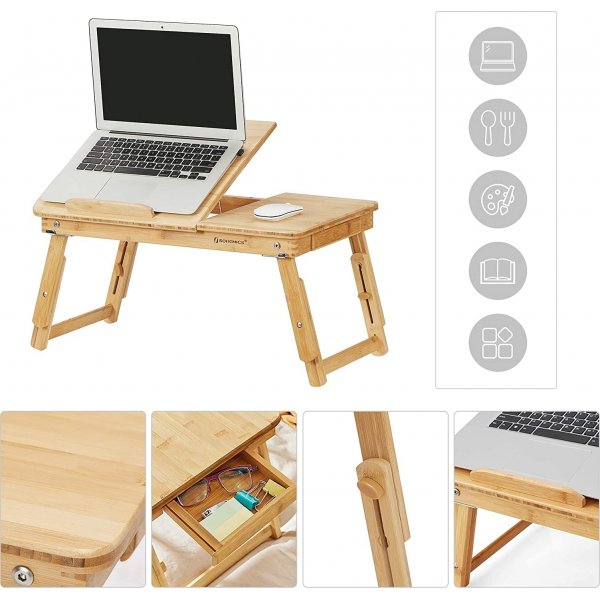 Table pour ordinateur portable Melania - Bambou