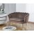 Kingsley 2-sits soffa brun sammet med kromade ben Kingsley 2-sits soffa brun sammet med kromade ben