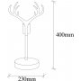 Antler bordslampa - Valnt/vit