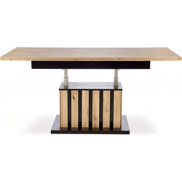 Table basse Baretti 130-170 x 65-82 cm - Chêne artisanal/noir Table basse Baretti 130-170 x 65-82 cm - Chêne artisanal/noir