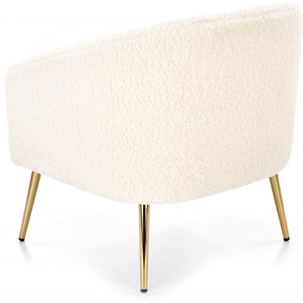 Bandera fåtölj - Gräddvit/guld Bandera fåtölj - Gräddvit/guld