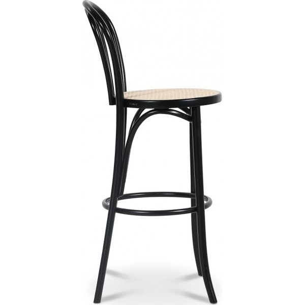 Tabouret de bar No 18 avec assise en rotin - N\\\'importe quelle couleur sur le cadre