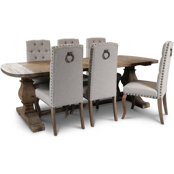 Nottredam matstol - Beige linne Nottredam matstol - Beige linne