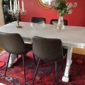 Kundbild Madrid matstol - Mörkbrun vintage: Fina stolar !