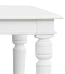 Paris matgrupp 180 cm bord vit + 6 st svarta Gaston matstolar