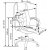 Chaise de bureau Amani - Marron (Cuir artificiel)