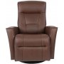 Hjellegjerde Harstad manuell reclinerftlj - Cacao (Lder)