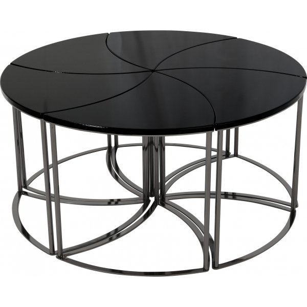 Gyro soffbord set 100 cm - Svart