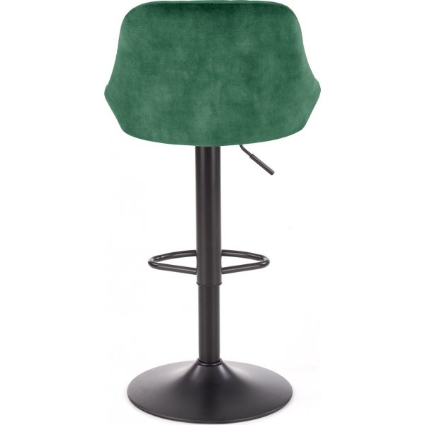 Barstol med grön klädsel & svart fot Barstol med grön klädsel & svart fot