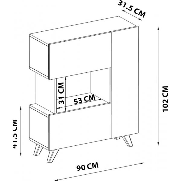 Armoire Bambi - Blanc Armoire Bambi - Blanc