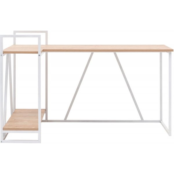 Bureau d\\\'angle Lissa 140 x 90 cm - Chêne saphir/blanc Bureau d\\\'angle Lissa 140 x 90 cm - Chêne saphir/blanc