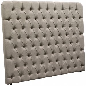 Romance snggavel med knappar 160 x 160 cm - Grbeige