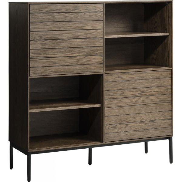 Armoire Inez en chne brun huil