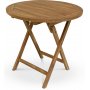 Grunnebo vikbart runt matbord 80 cm - Teak