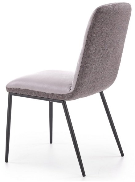 Lois matstol - Grå/svart (PU|Tyg) Lois matstol - Grå/svart (PU|Tyg)