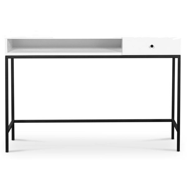 Stilo V.2 Skrivbord med lda 120 cm Vit/Svart