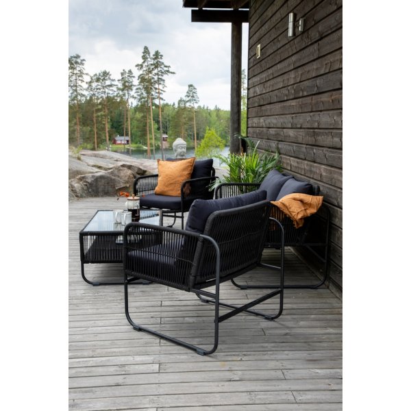 Groupe de canapés Utah - Noir Groupe de canapés Utah - Noir