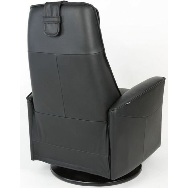 Fauteuil inclinable Hjellegjerde Loft (fonction électrique) - Cuir plein noir Fauteuil inclinable Hjellegjerde Loft (fonction électrique) - Cuir plein noir