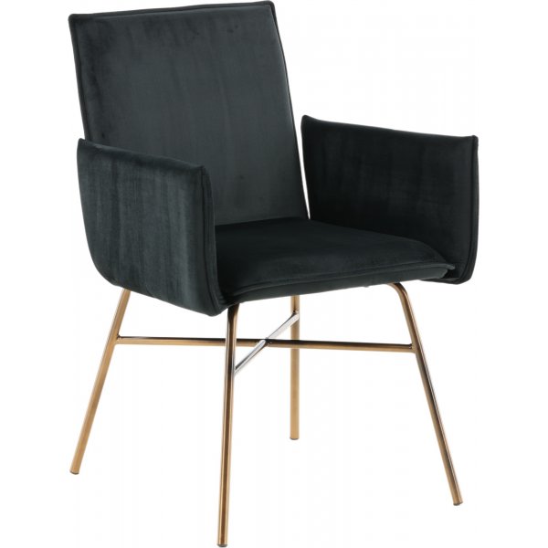 Kardinaal fauteuil - Zwart/koper