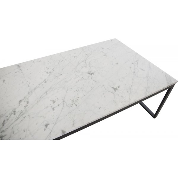 Kvarnbacken soffbord 120 x 60 cm - Svart/vit Marmor Kvarnbacken soffbord 120 x 60 cm - Svart/vit Marmor