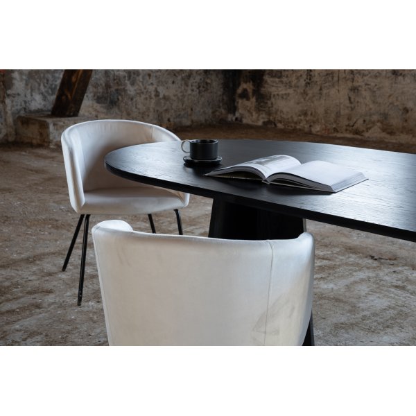 Table à manger Bootcut 230 x 115 cm - Noir Table à manger Bootcut 230 x 115 cm - Noir