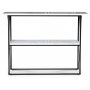 Paladium konsolbord 110 x 35 cm - Svart / kta ljus marmor