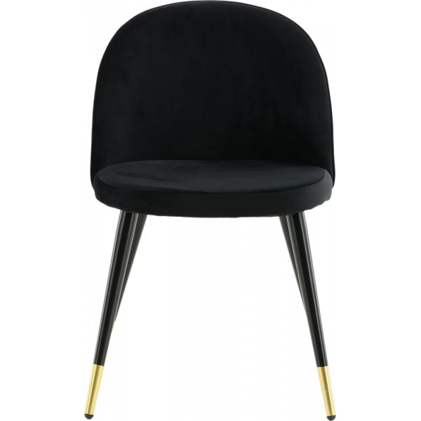 Chaise de salle  manger Alice - Noir/laiton