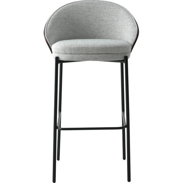 Tabouret de bar Canelas Gris clair/Marron fonc