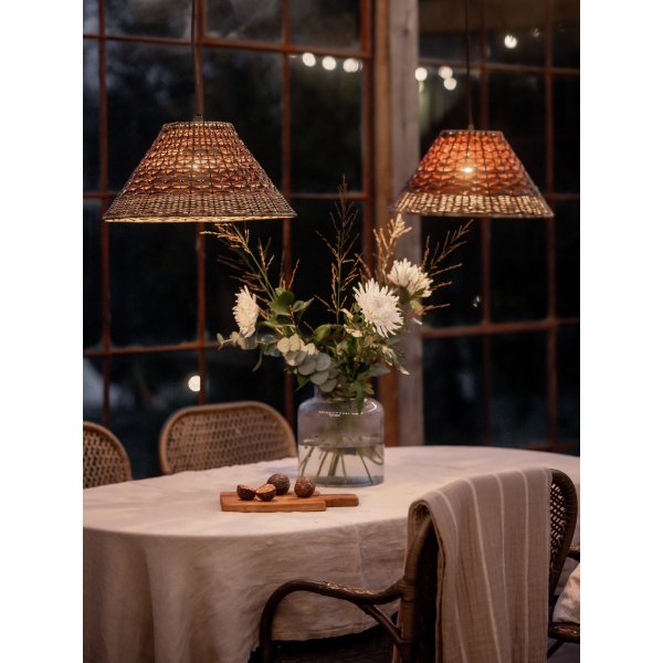 Lisen plafondlampenkap voor buitengebruik - Naturel - 45 cm Lisen plafondlampenkap voor buitengebruik - Naturel - 45 cm