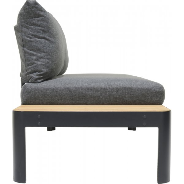 Portals lounge groep 3 - Zwart/teak Portals lounge groep 3 - Zwart/teak