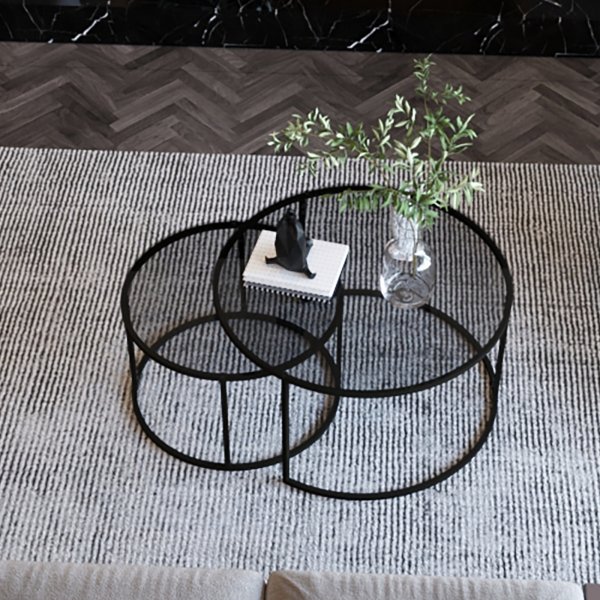 Kyoto satsbord 60/80 cm - Svart