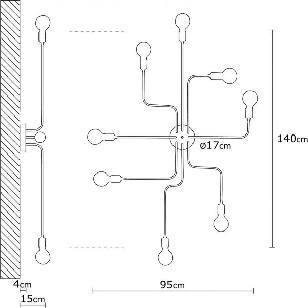 Plafonnier Truva N-698 - Noir Plafonnier Truva N-698 - Noir