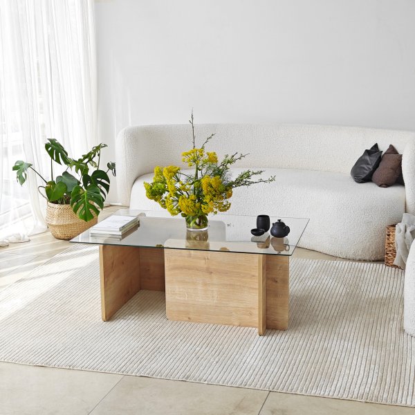 Table basse Giona 105 x 65 cm - Chêne saphir Table basse Giona 105 x 65 cm - Chêne saphir