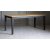 Dalars svart matbord med ektopp 180x90 cm + Mbeltassar