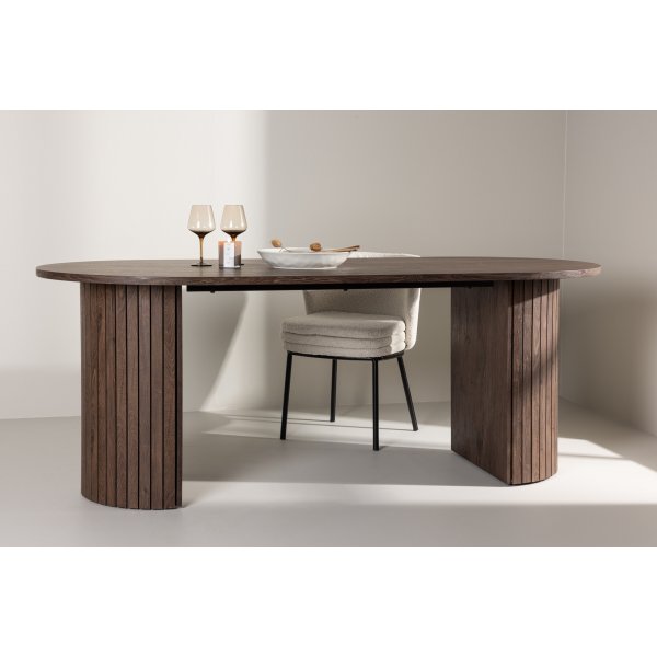 Hrn matbord 200 x 90 cm - Mocca