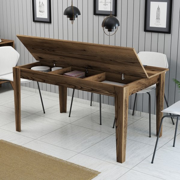 Table à manger Milan 145 x 88 cm - Noyer Table à manger Milan 145 x 88 cm - Noyer