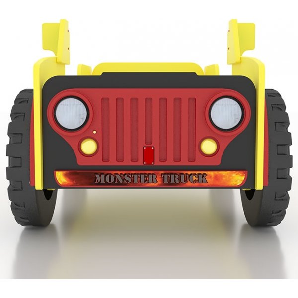 Monstertruck barns�ng - 90 x 190 cm