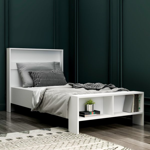 Life eenpersoonsbed 90 x 200 cm - Wit