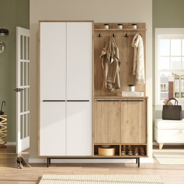 Oasis hallmöbel - Ek/vit Oasis hallmöbel - Ek/vit