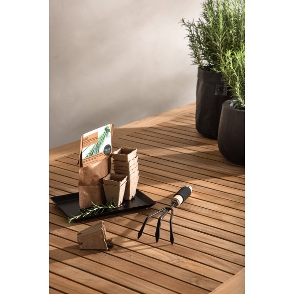 Panama matbord 224 x 100 cm - Svart/Natur Panama matbord 224 x 100 cm - Svart/Natur