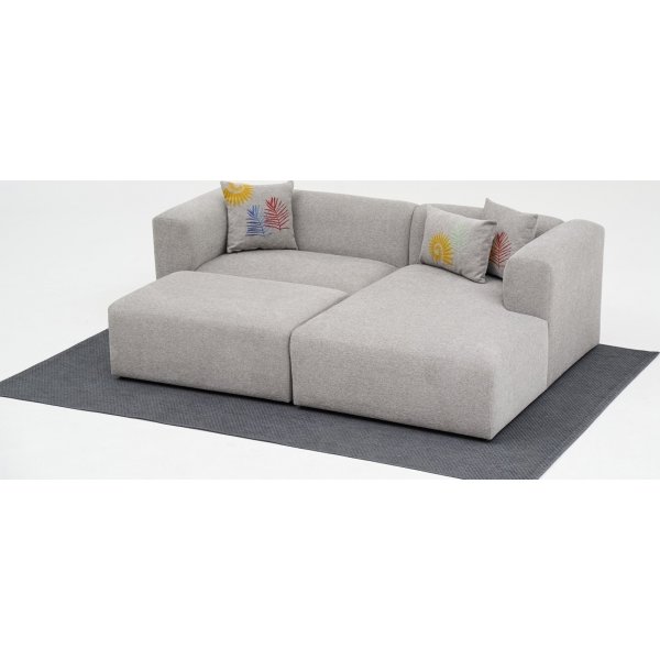 Linden mini divansoffa höger - Ljusgrå Linden mini divansoffa höger - Ljusgrå