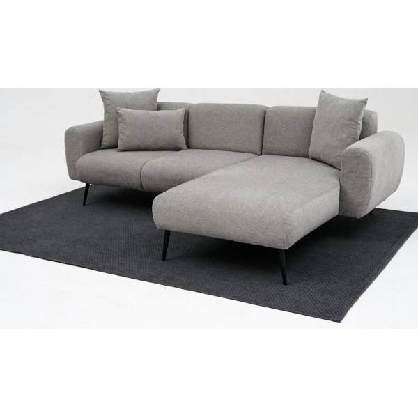 Side divansoffa hger - Ljusgr