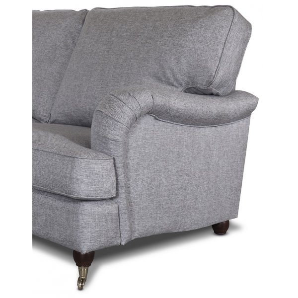 Deluxe Howard hörnsoffa i grått tyg Deluxe Howard hörnsoffa i grått tyg