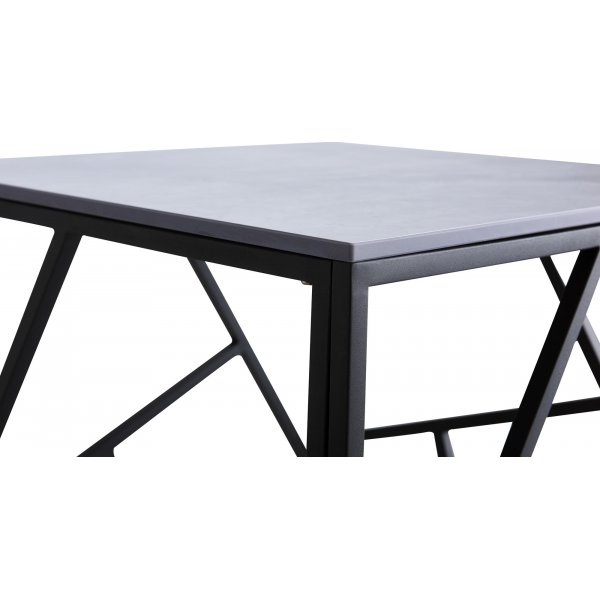 Table basse Kosmos 55 x 55 cm - Marbre gris/noir Table basse Kosmos 55 x 55 cm - Marbre gris/noir