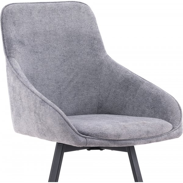 Chaise de salle à manger Rosie - Gris/noir Chaise de salle à manger Rosie - Gris/noir