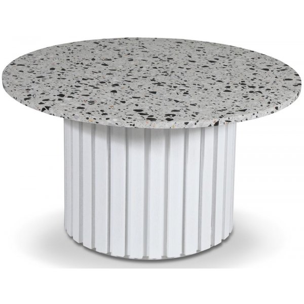 Sumo Soffbord 85 - Vitbetsad ek / Terrazzo Cosmos